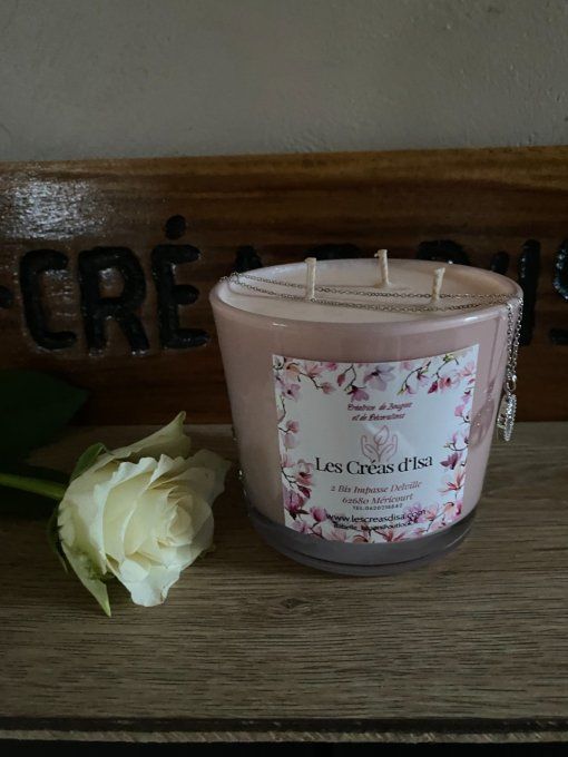 Bougie Parfumée Fleur de cerisier 3 mèches 