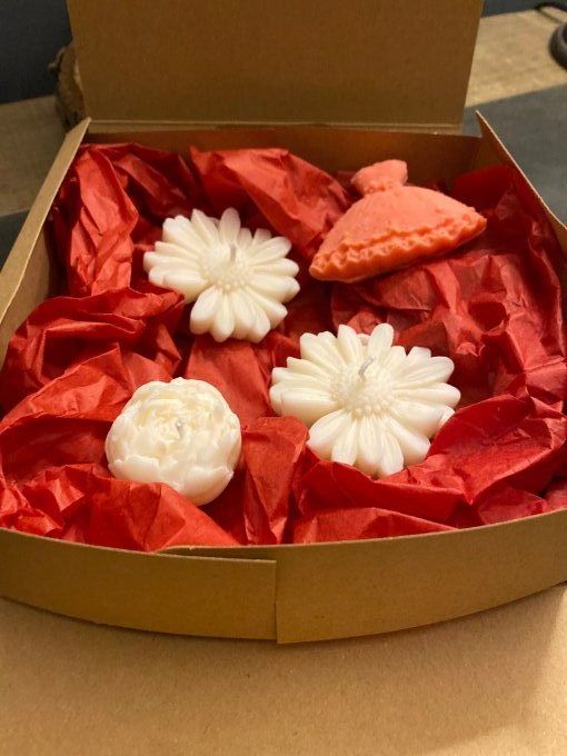Coffret 3 bougies + un fondant 
