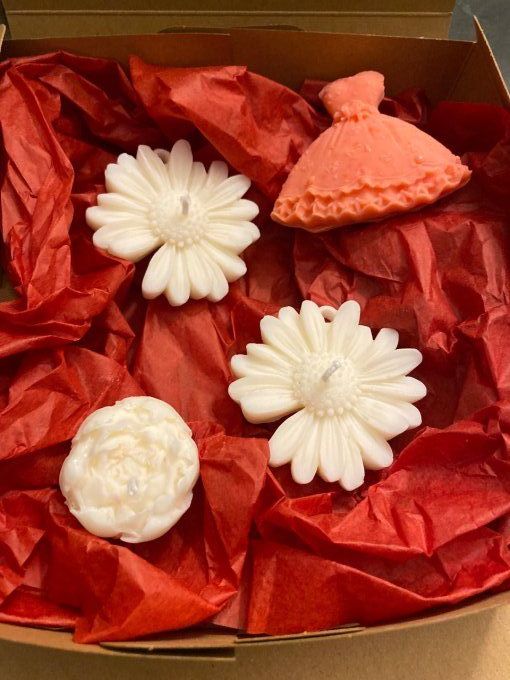 Coffret 3 bougies + un fondant 
